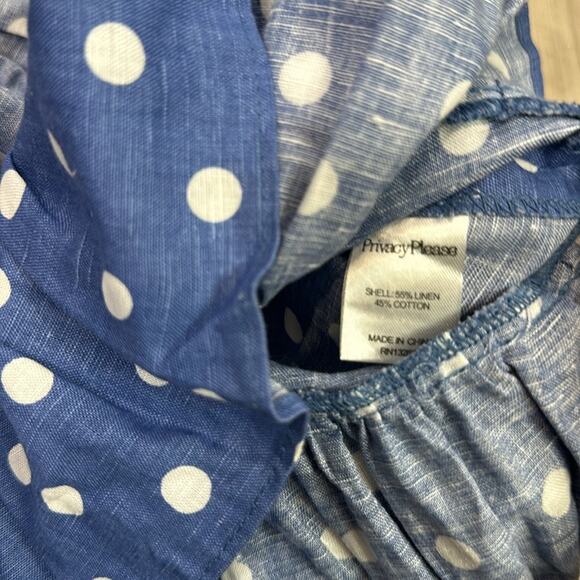 Privacy Please June mini skirt in riviera dot size large - Picture 5 of 8